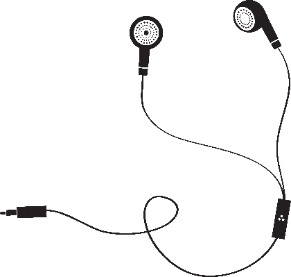 447 4478483 Earphone Symbol Transparent Background Earbuds Clipart